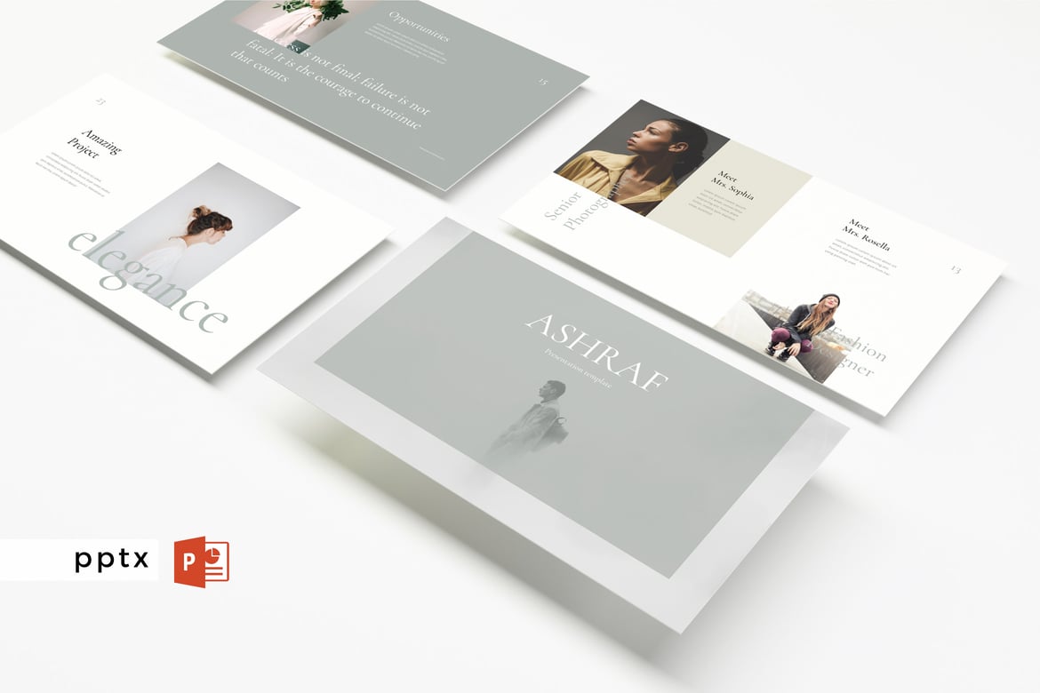 ASHRAF - Template PowerPoint Serbaguna V93 untuk Presentasi Profesional