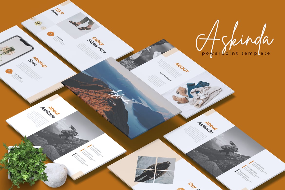 ASKINDA - Template Presentasi PowerPoint Kreatif dan Modern