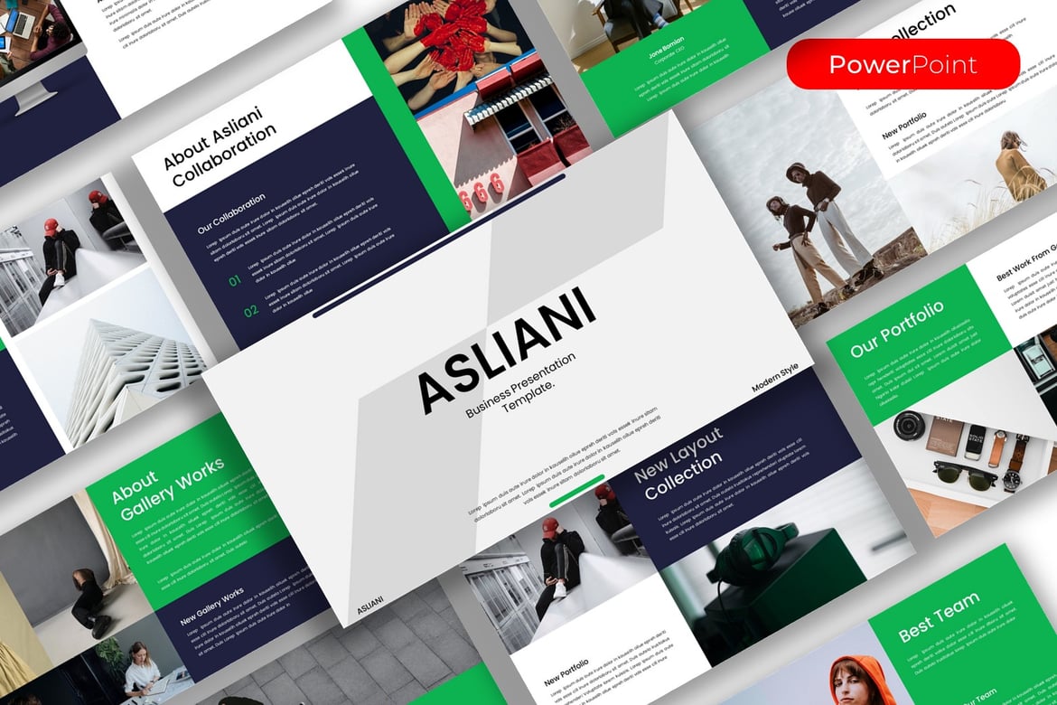 Asliani - Template Presentasi PowerPoint Profesional