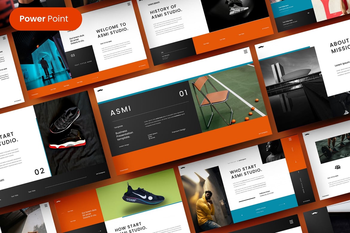 Template PowerPoint Asmi – Solusi Presentasi Bisnis yang Menarik