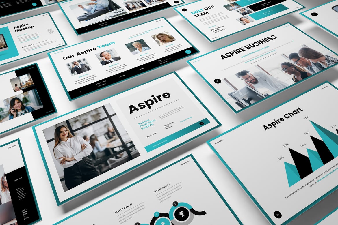 Aspire - Template Presentasi PowerPoint Profesional untuk Bisnis