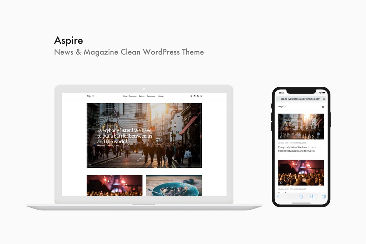 Aspire - Tema WordPress Modern untuk Berita & Majalah