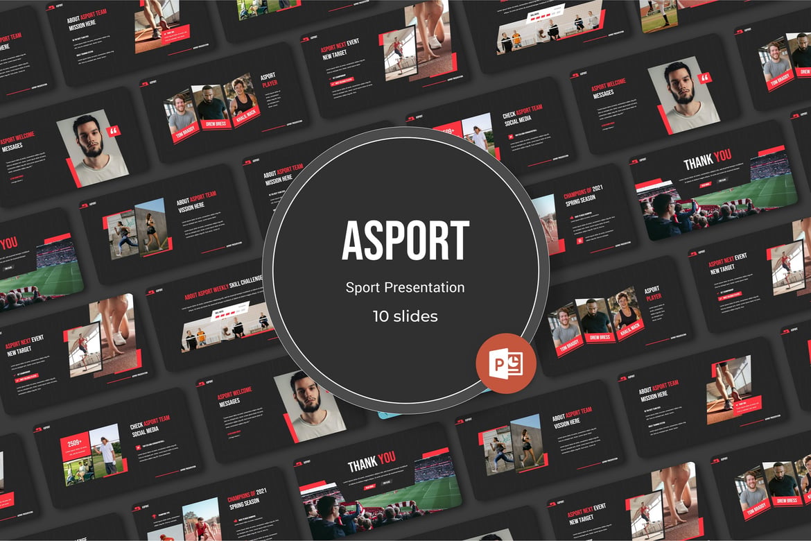 Template Presentasi Sport Asport - PowerPoint yang Menarik