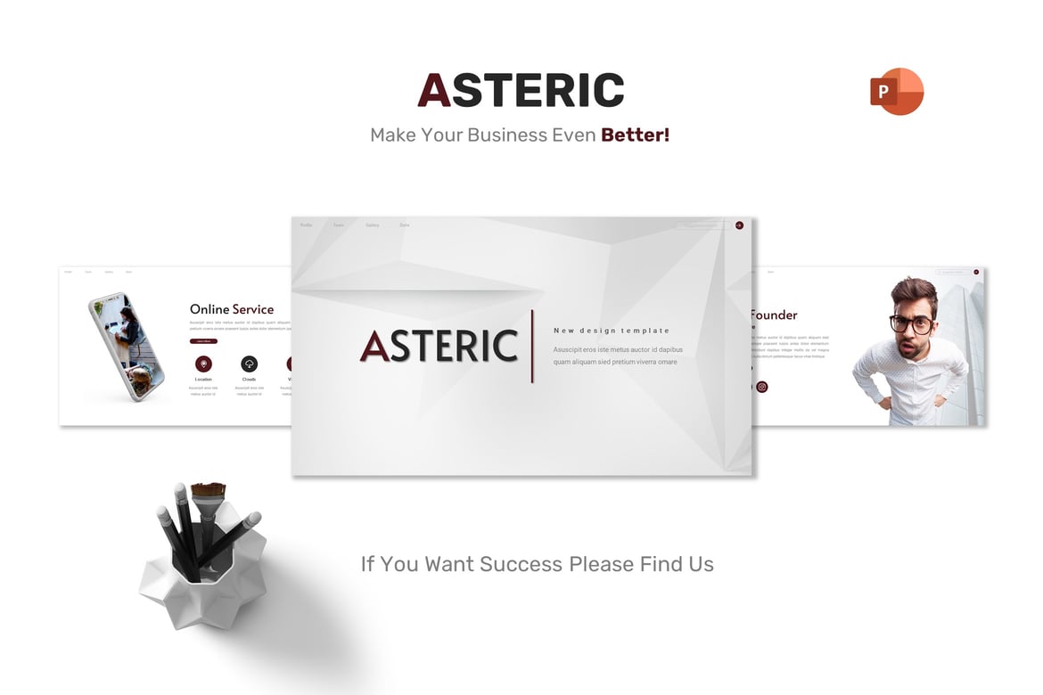 Template Powerpoint Asteric - Solusi Presentasi Kreatif untuk Bisnis Anda