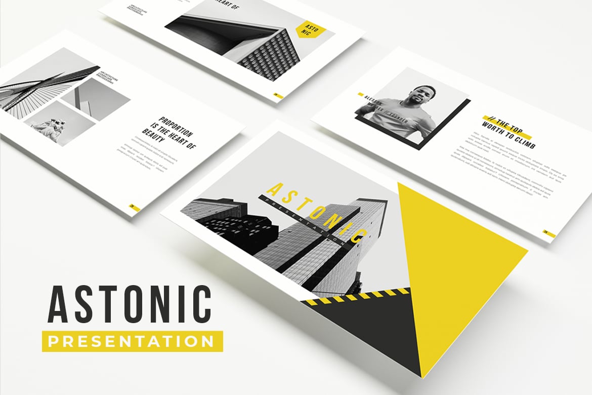 Template PowerPoint Astonik: Presentasi Minimalis untuk Kesuksesan Anda