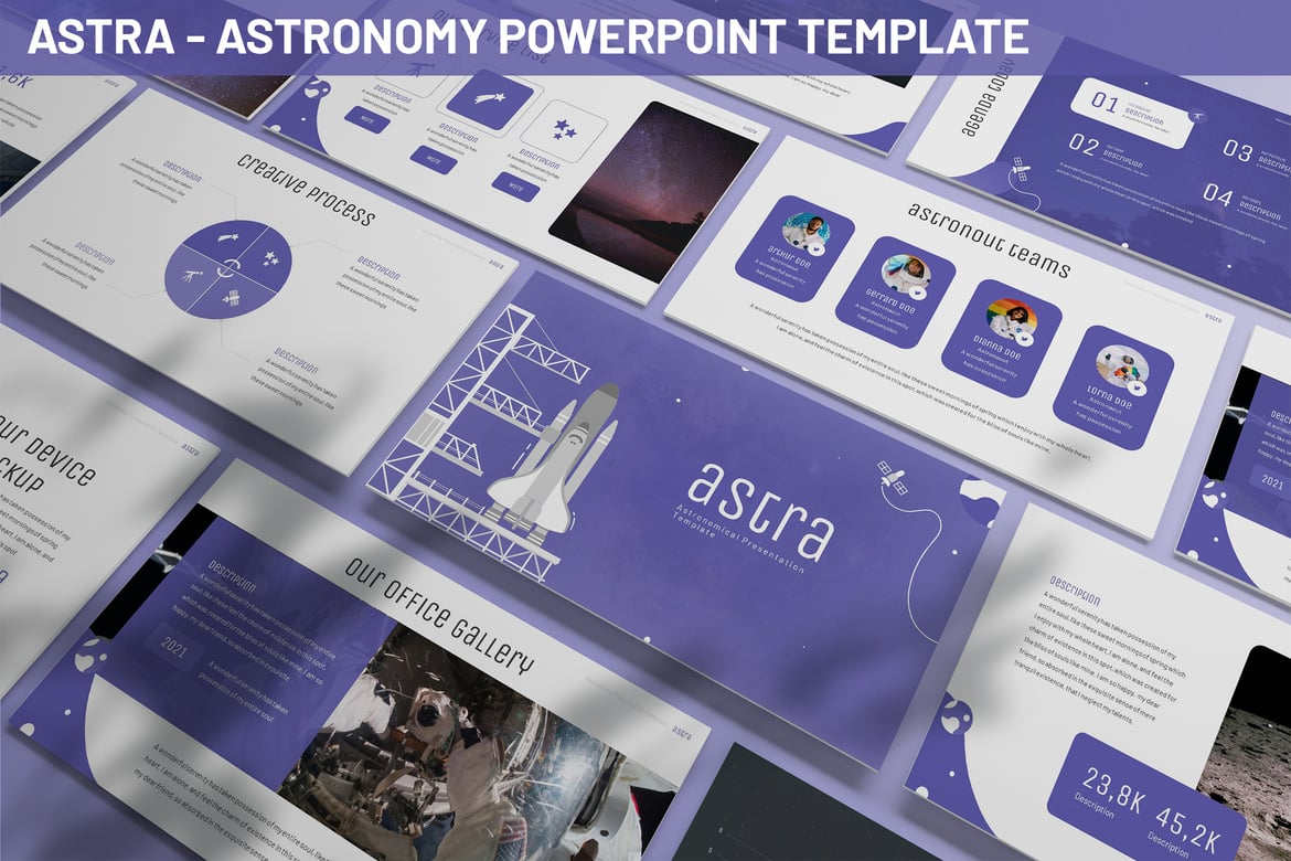 Template Presentasi Astronomi Astra - PowerPoint Menarik dan Fleksibel