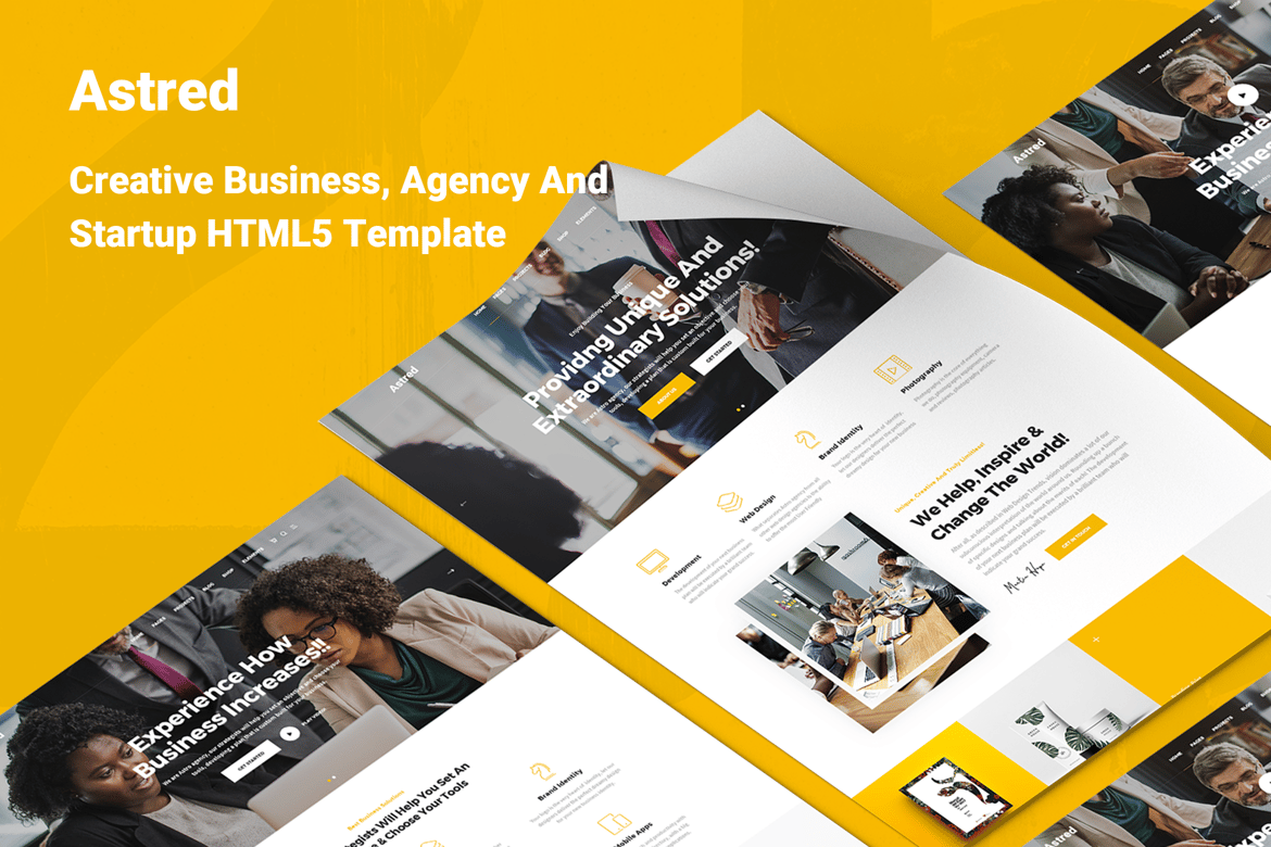 Astred - Template HTML Modern Serbaguna untuk Berbagai Kebutuhan