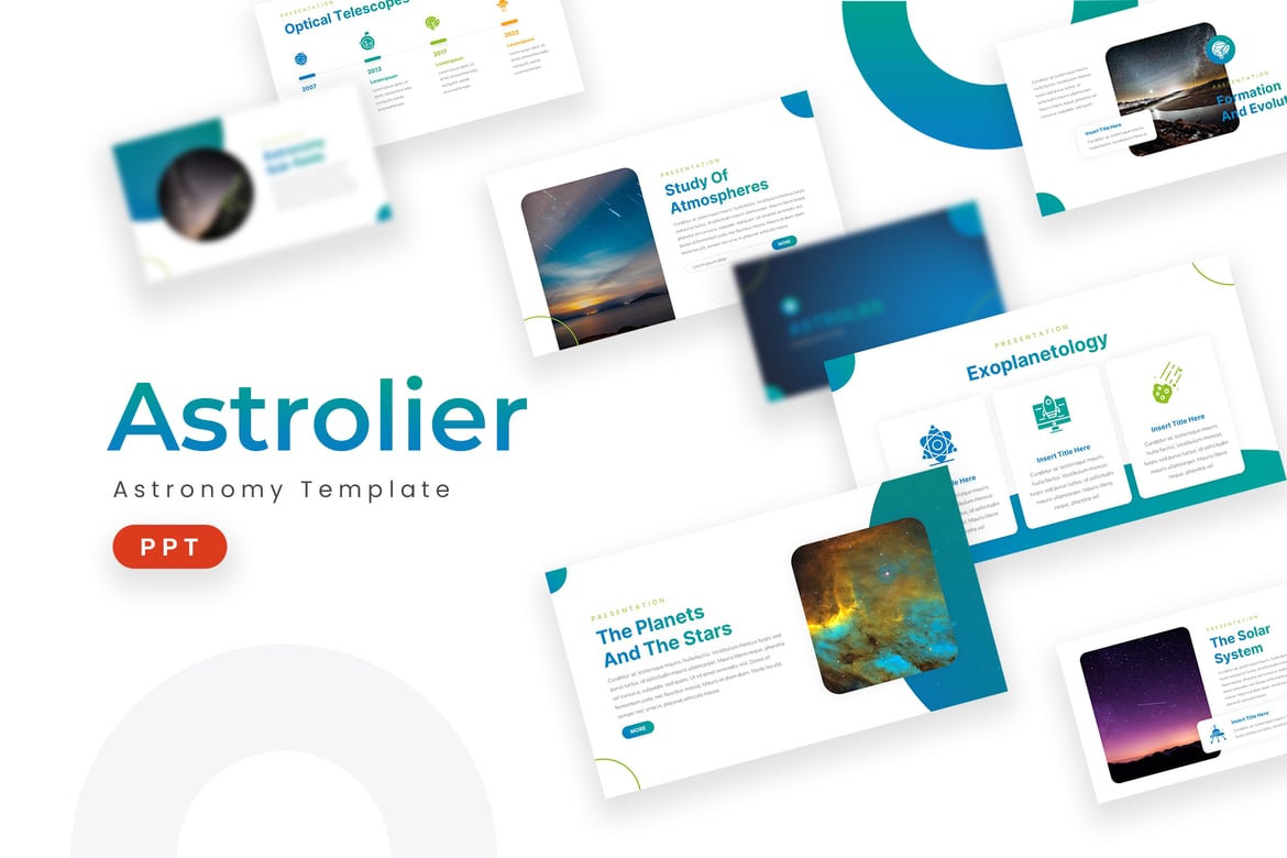 Astrolier - Template Presentasi Powerpoint Menarik dan Profesional