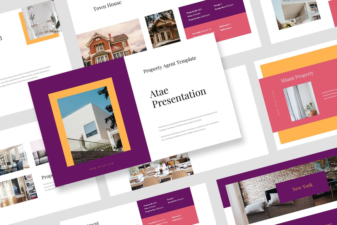 Template PowerPoint Profesional untuk Agen Properti
