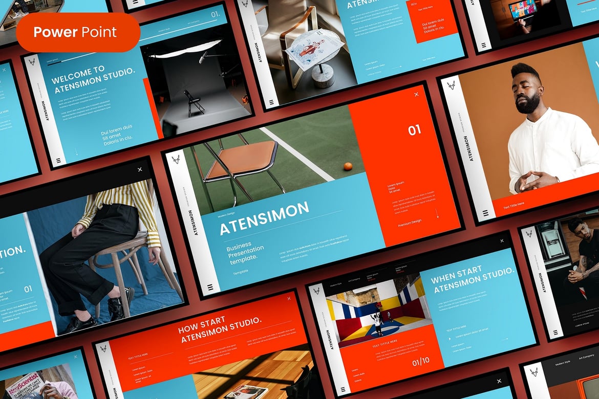 Atensimon – Template Presentasi PowerPoint Profesional untuk Bisnis