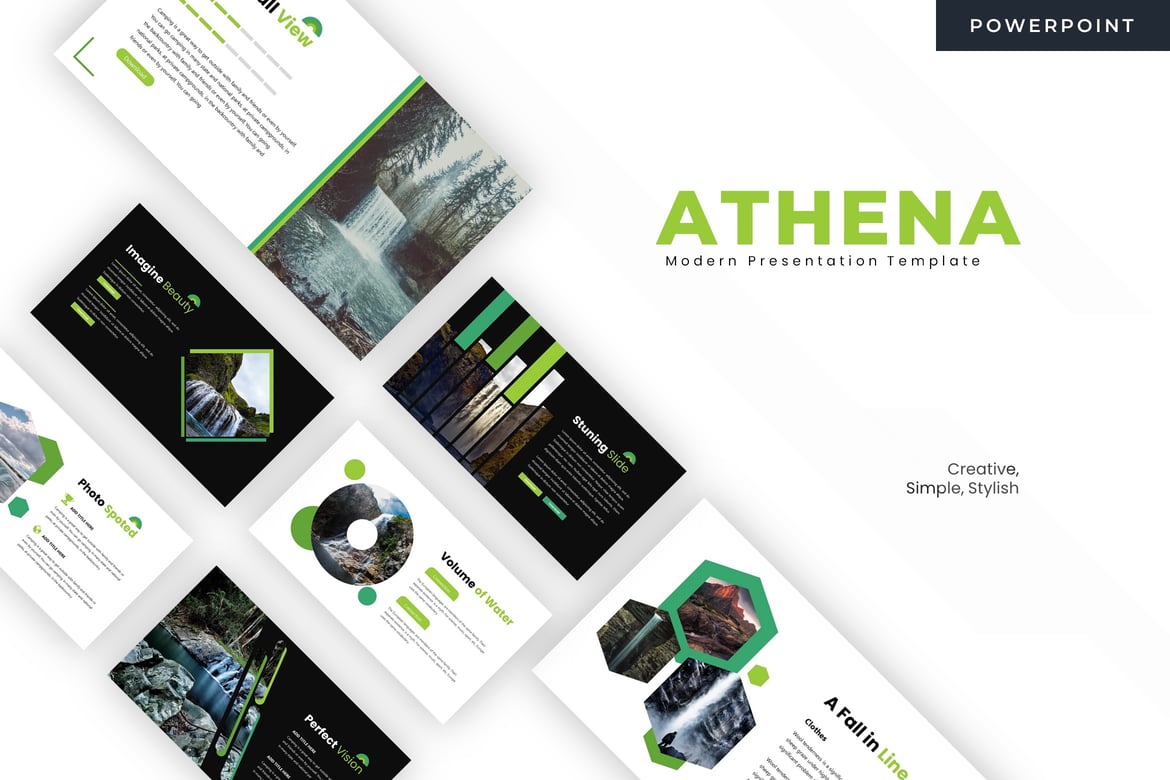 Template Powerpoint Athena - Solusi Presentasi Profesional Anda