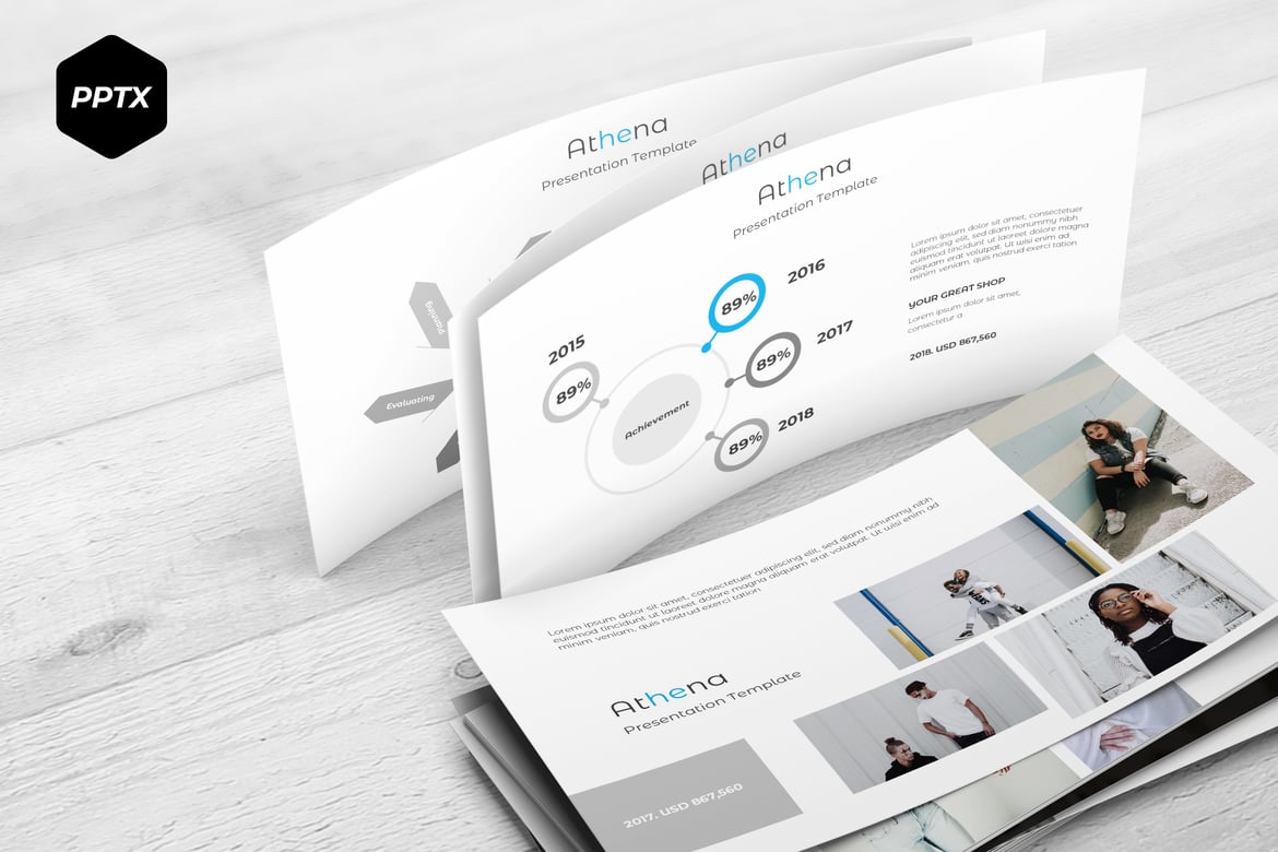 Template PowerPoint Athena - Solusi Presentasi Menarik dan Profesional