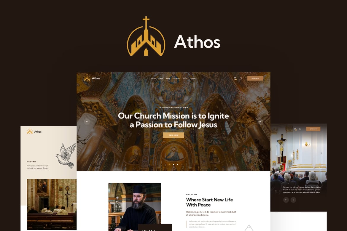 Tema WordPress Athos: Solusi Ideal untuk Gereja dan Komunitas Non-Profit