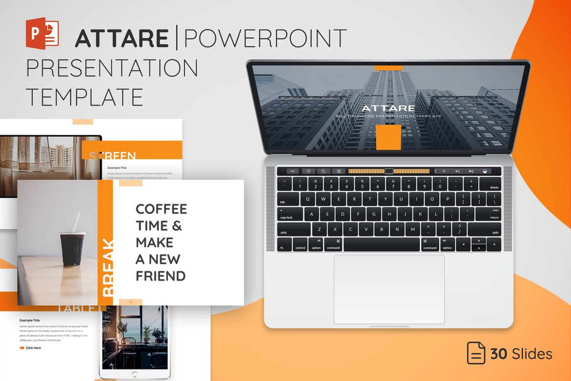 Template Presentasi PowerPoint Attare - Modern dan Serbaguna