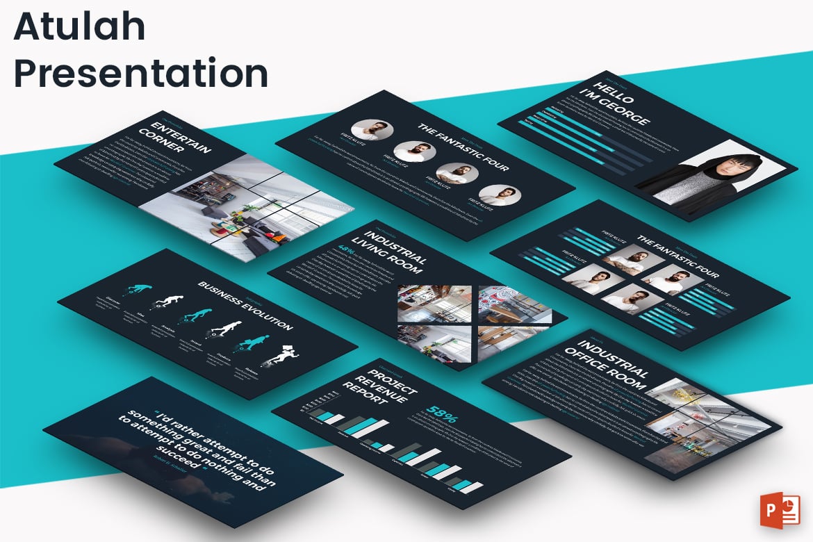 Template Presentasi PowerPoint ATULAH - Kreatif dan Profesional