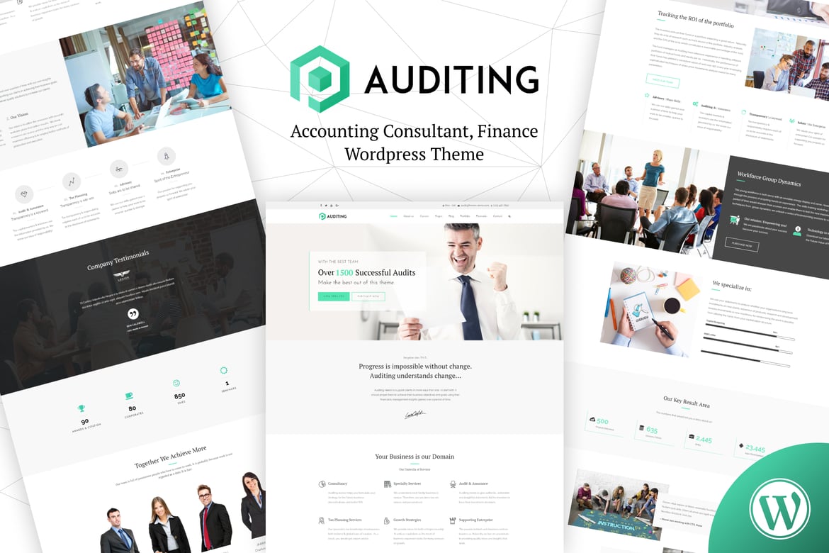 Tema WordPress Profesional untuk Konsultan Akuntansi dan Audit