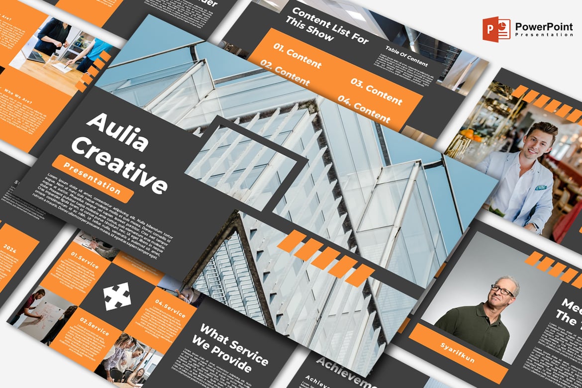 Template Presentasi PowerPoint AuliaCreative yang Menarik