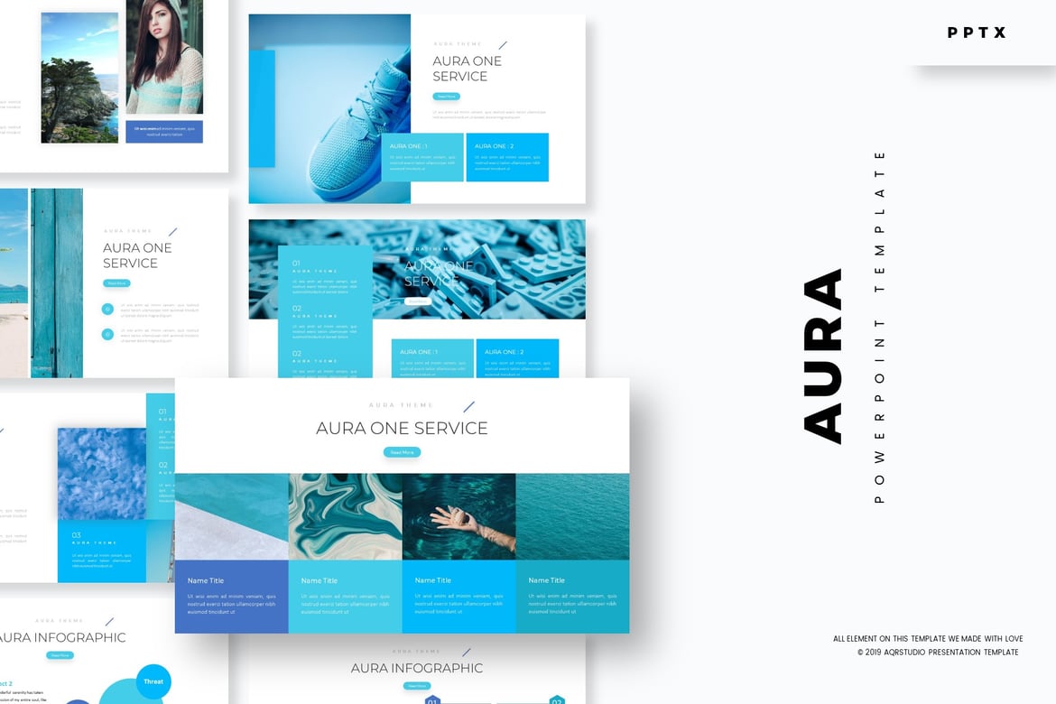 Aura - Template Presentasi PowerPoint Menarik dan Serbaguna
