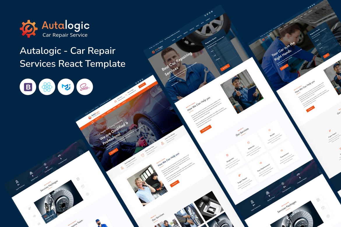 Autalogic - Template Website Layanan Perbaikan Mobil yang Responsif dan Modern