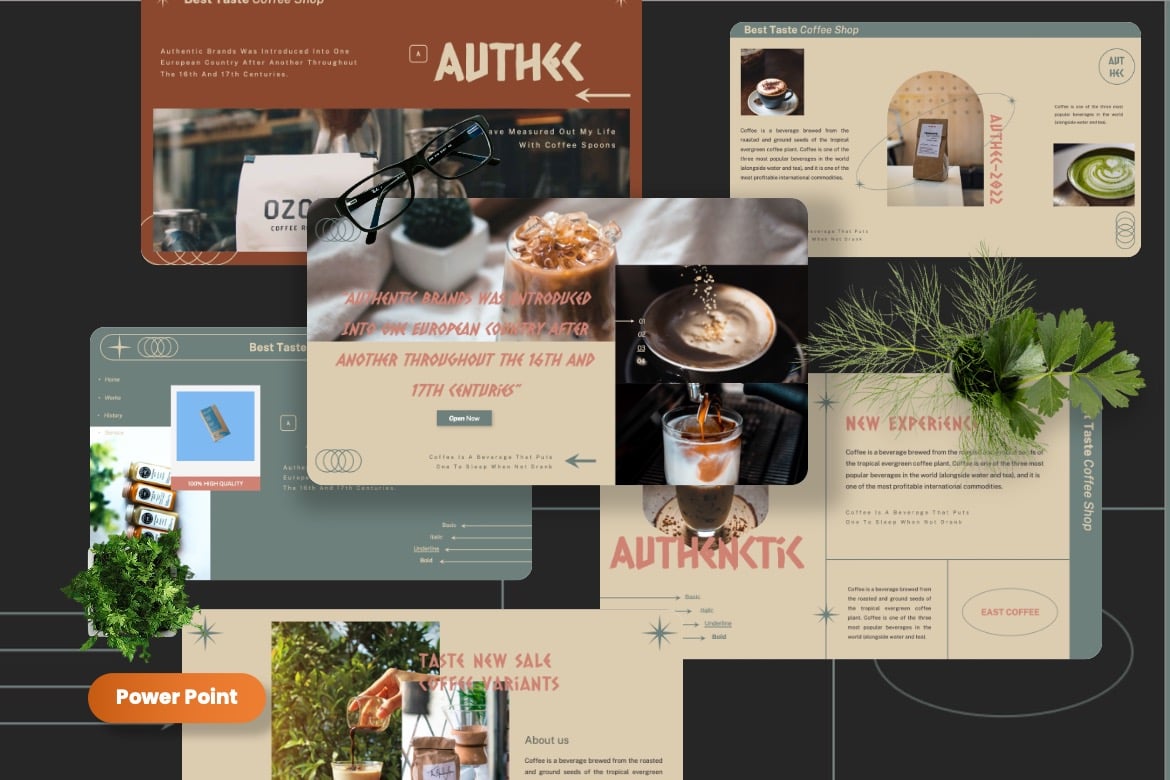 Template Powerpoint Authec - Desain Profesional untuk Presentasi Anda