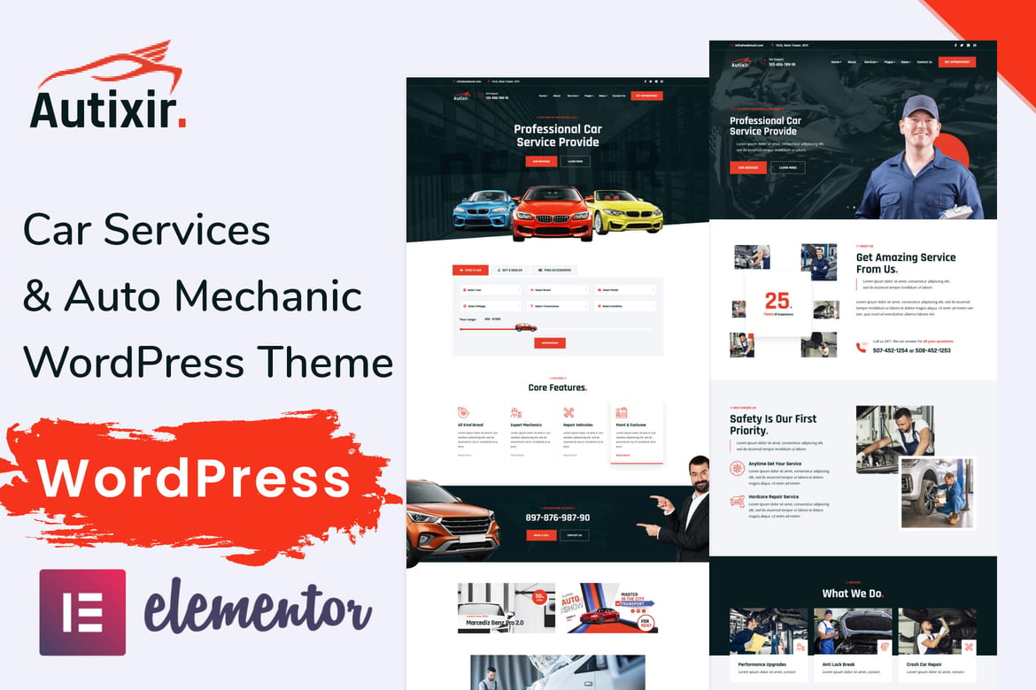 Autixir - Tema WordPress untuk Layanan dan Perbaikan Mobil