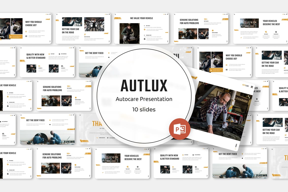 Template Presentasi Powerpoint Autlux - Tingkatkan Kreativitas Anda