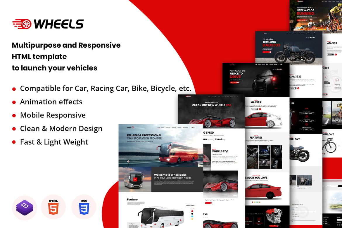 Template Website HTML Responsif untuk Bisnis Otomotif