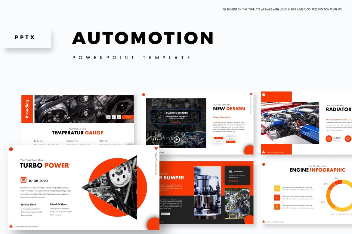 Automoion - Template PowerPoint Serbaguna