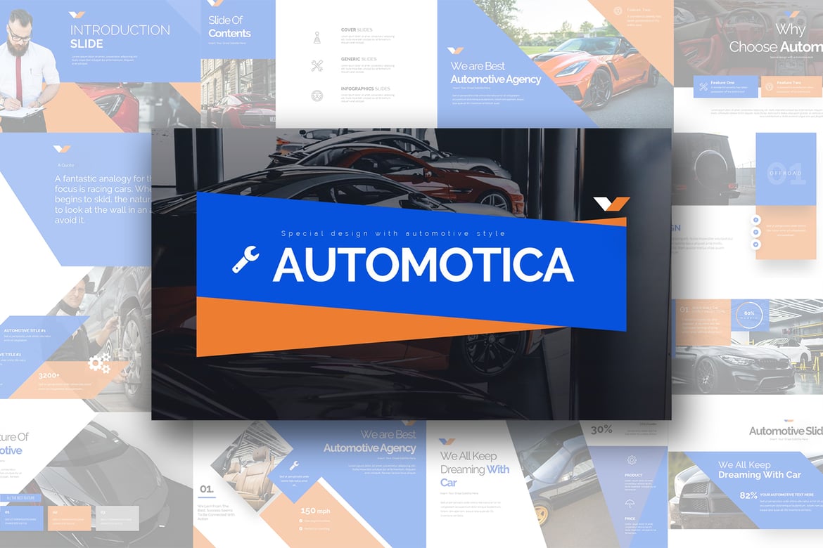 Template PowerPoint Automotica yang Menarik dan Profesional