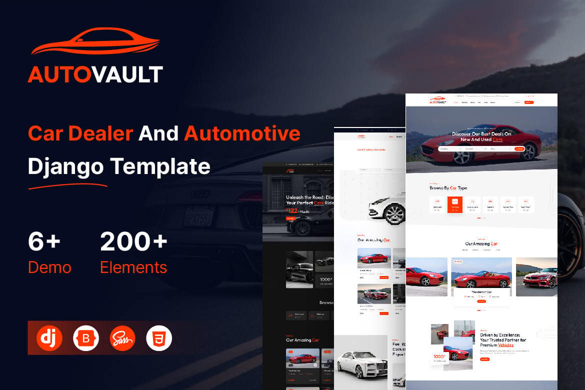 Autovault - Template Website Dealer Mobil yang Menawan