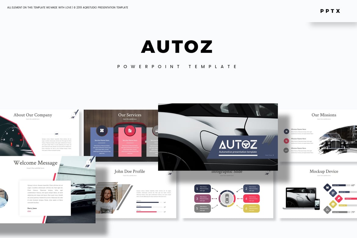 Autoz - Template PowerPoint Serbaguna