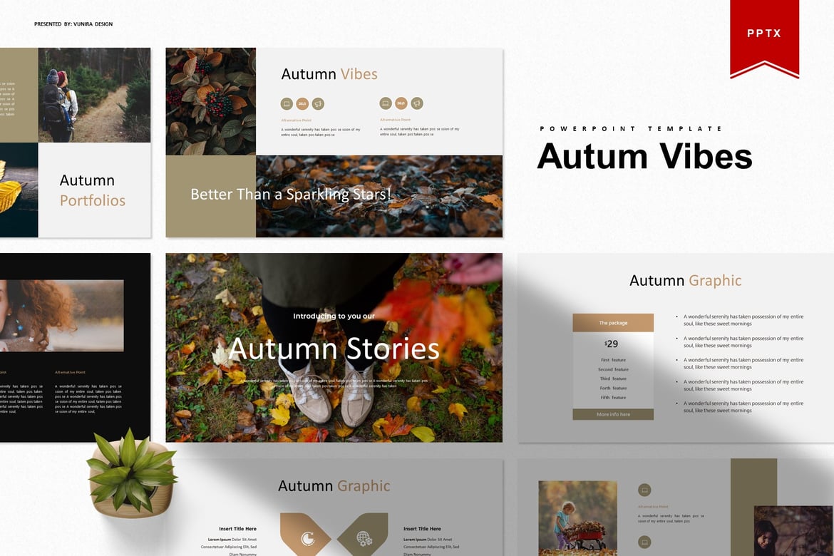 Template PowerPoint Musim Gugur yang Menarik | Autum Vibes