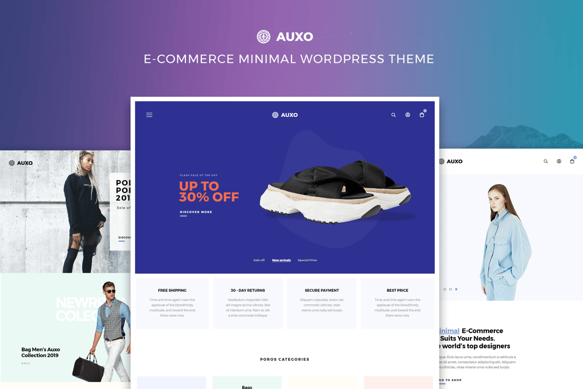 Auxo – Tema WordPress WooCommerce Minimalis yang Sempurna