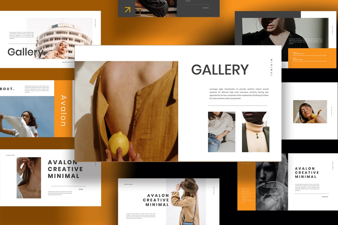 Template Powerpoint Avalon yang Modern dan Stylish