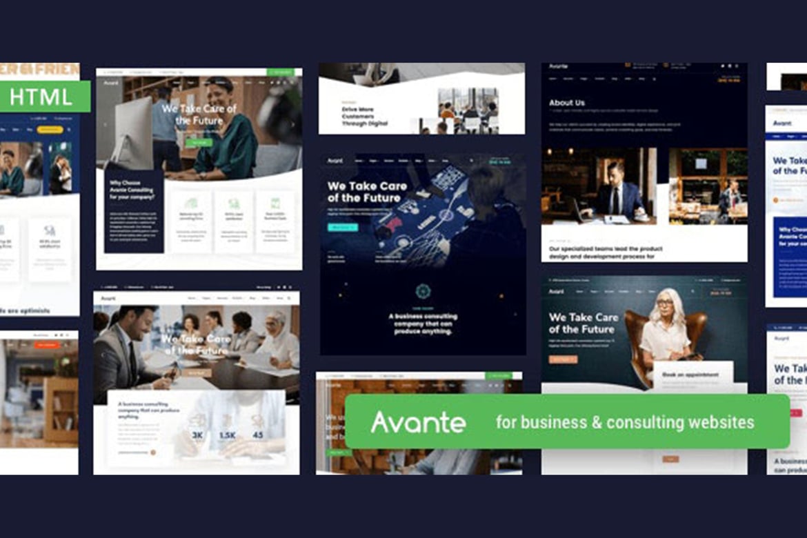 Avante - Template Website Bisnis Modern dan Elegan