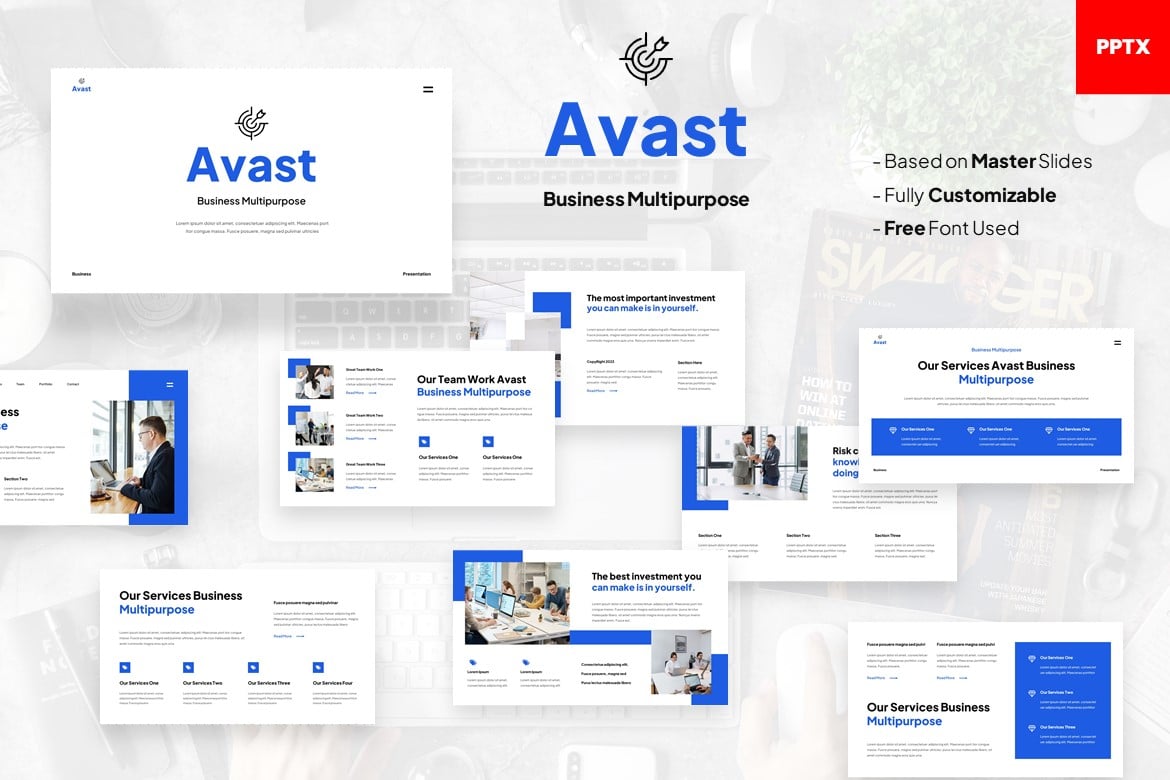 Avast - Template Powerpoint Serbaguna untuk Bisnis yang Modern