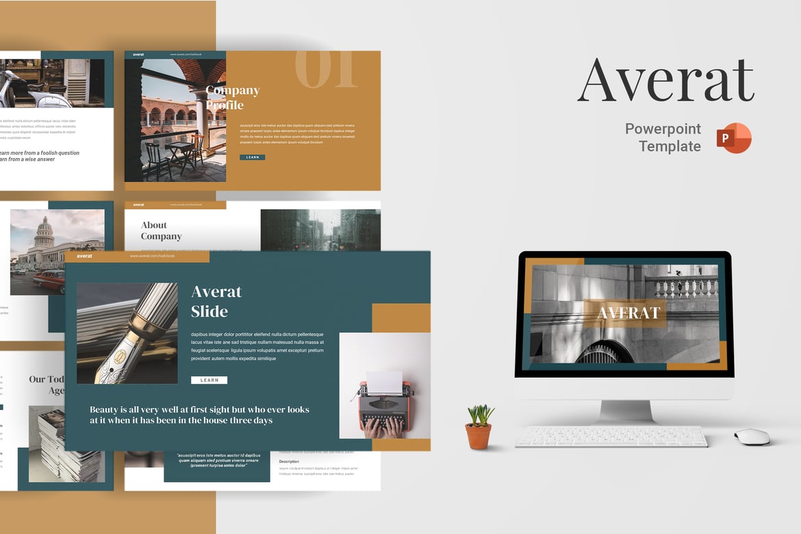 Averat - Template Presentasi PowerPoint yang Menarik