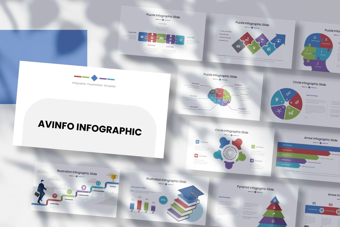 Avinfo - Template Presentasi Infografis PowerPoint yang Menarik