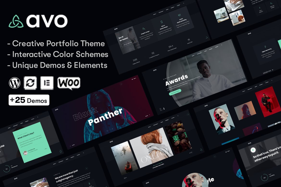 Avo - Tema WordPress Kreatif untuk Portofolio dan Agensi