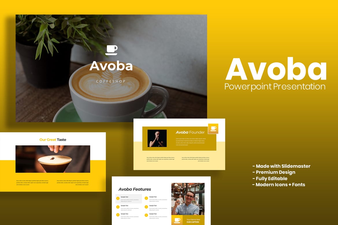 Avoba - Template Powerpoint Serbaguna yang Menarik