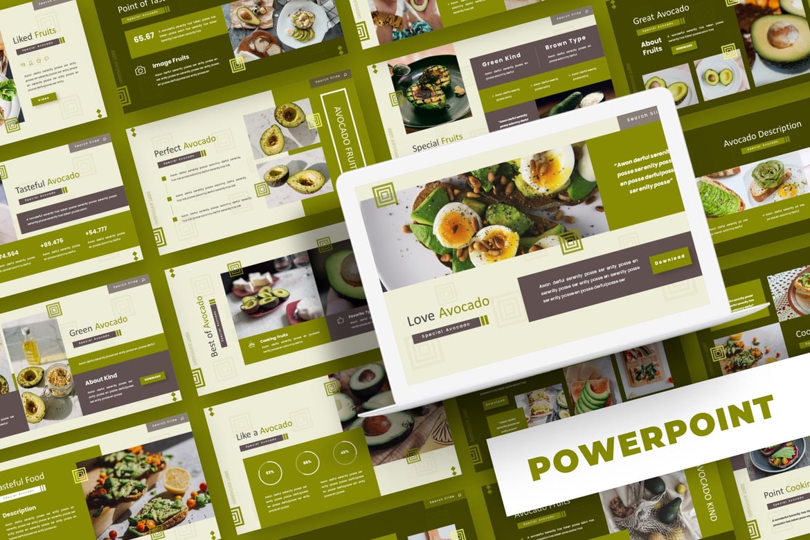 Avoca - Template PowerPoint Kreatif untuk Presentasi Anda