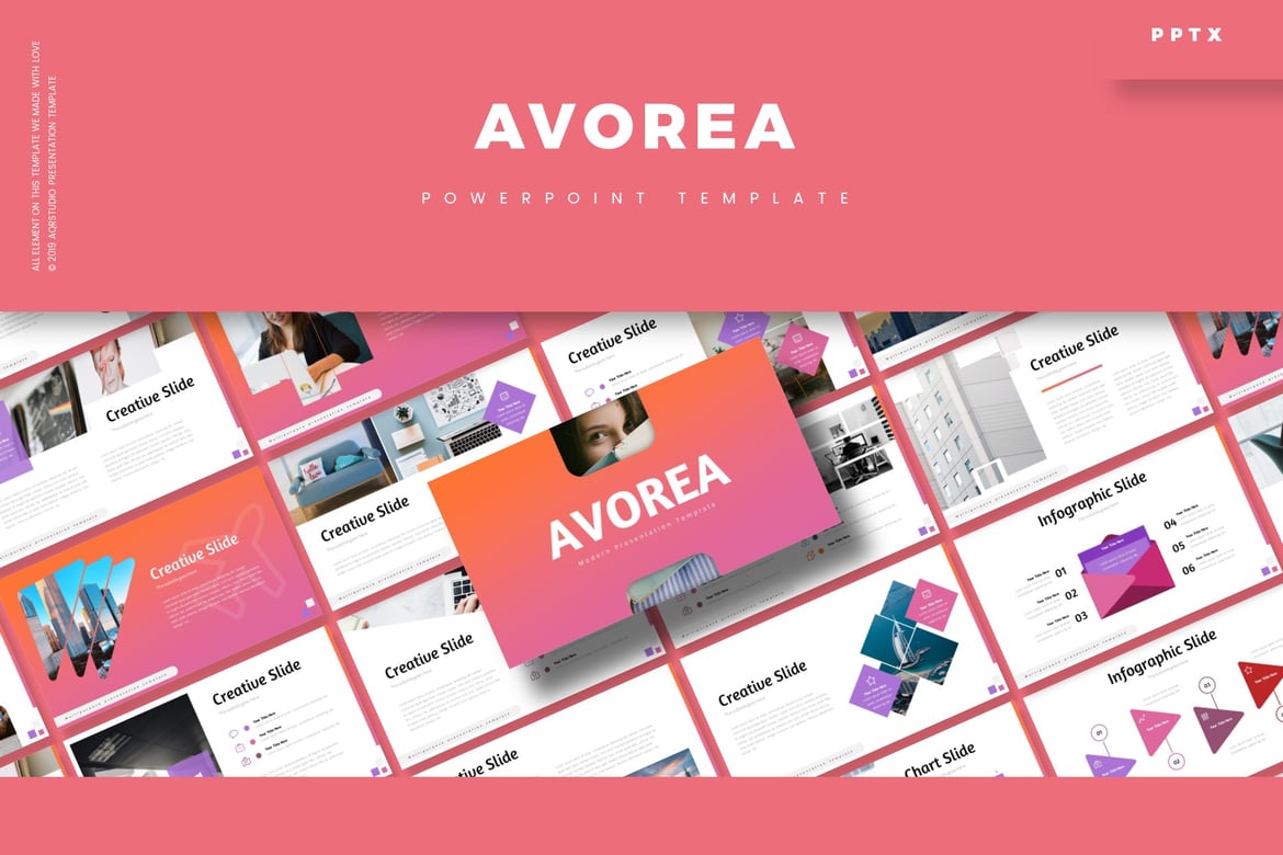 Avorea - Template PowerPoint Profesional untuk Presentasi Menarik