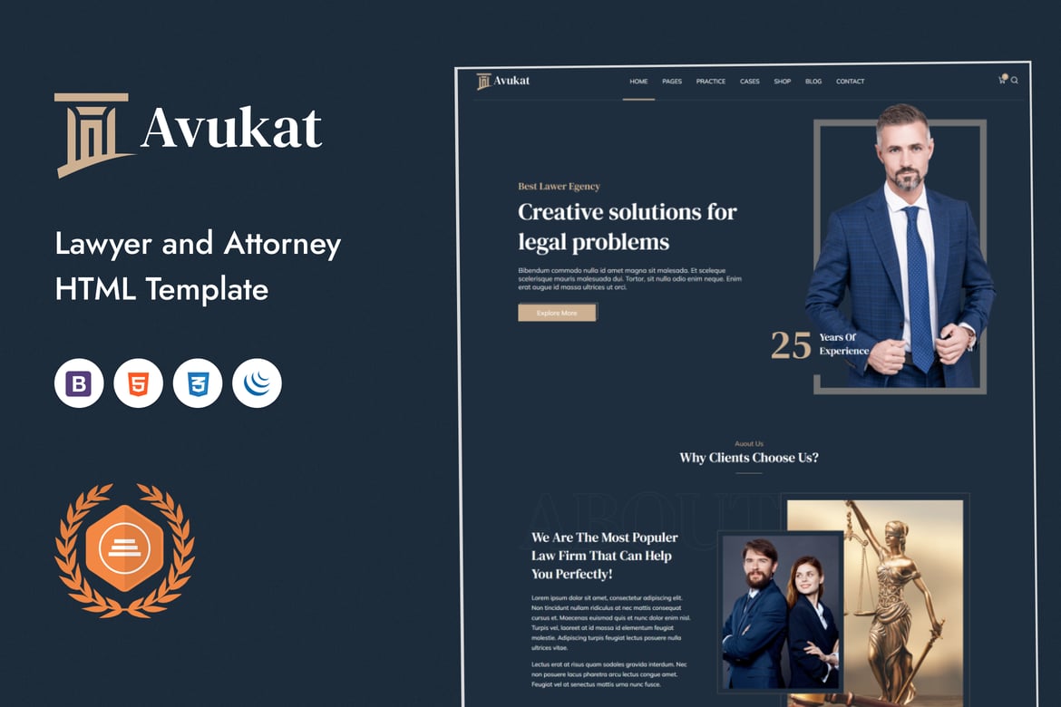 Template Website Avukat – Solusi Modern untuk Pengacara dan Firma Hukum