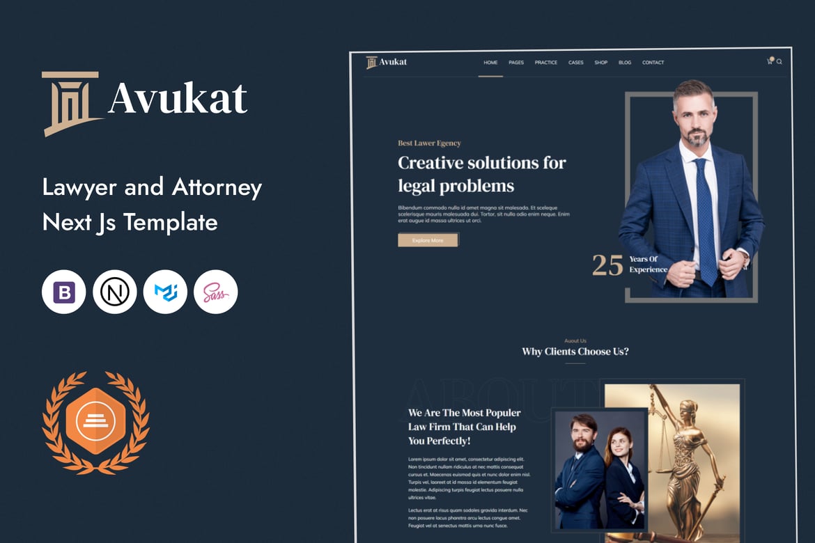 Template Website Avukat – Solusi Modern untuk Pengacara dan Firma Hukum