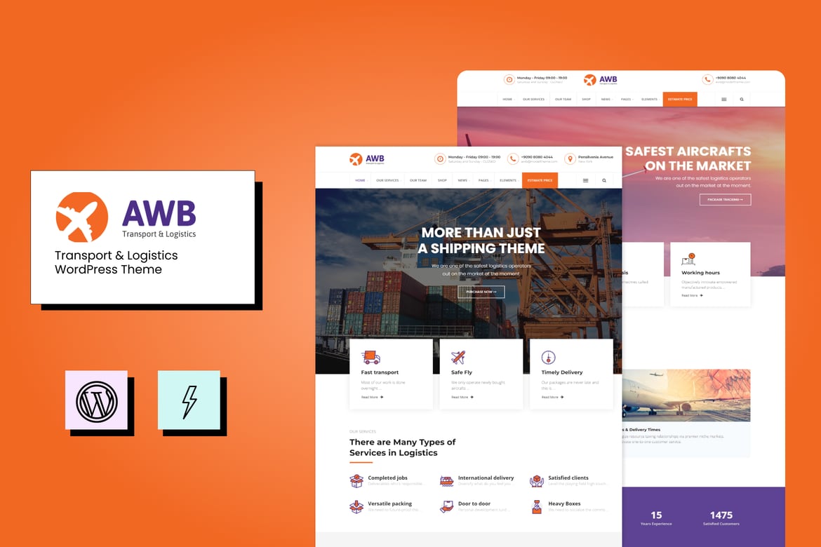 Tema WordPress AWB: Solusi Ideal untuk Website Transportasi dan Logistik