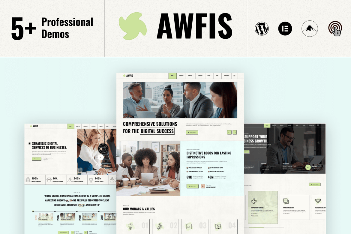 Awfis - Tema WordPress Konsultasi Modern