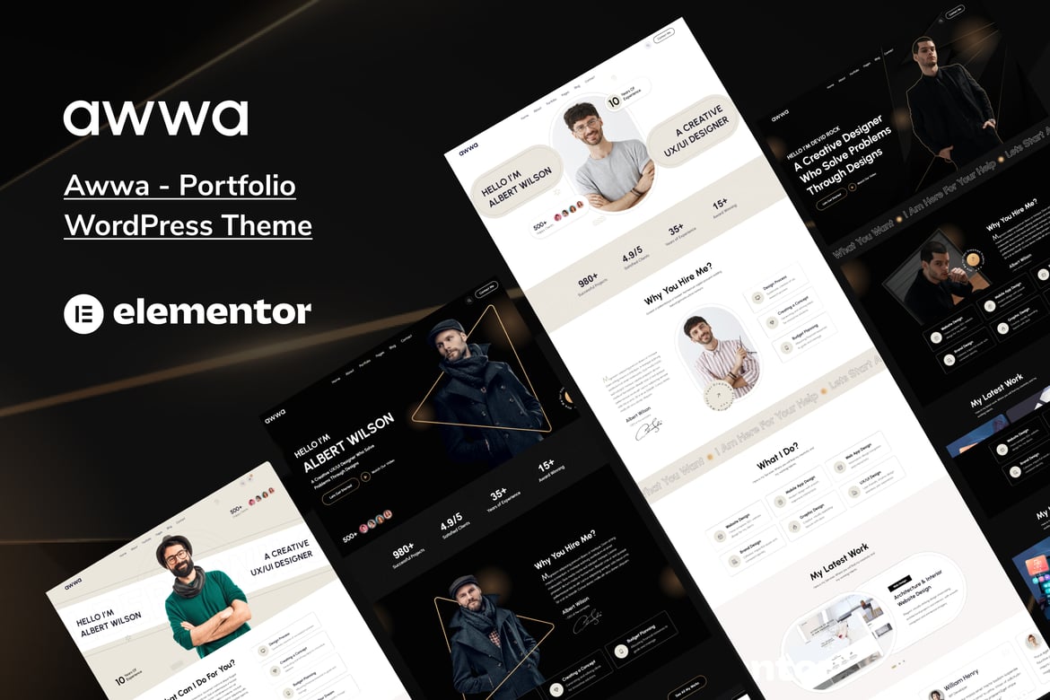 Awwa - Tema WordPress Portofolio yang Menawan dan Responsif