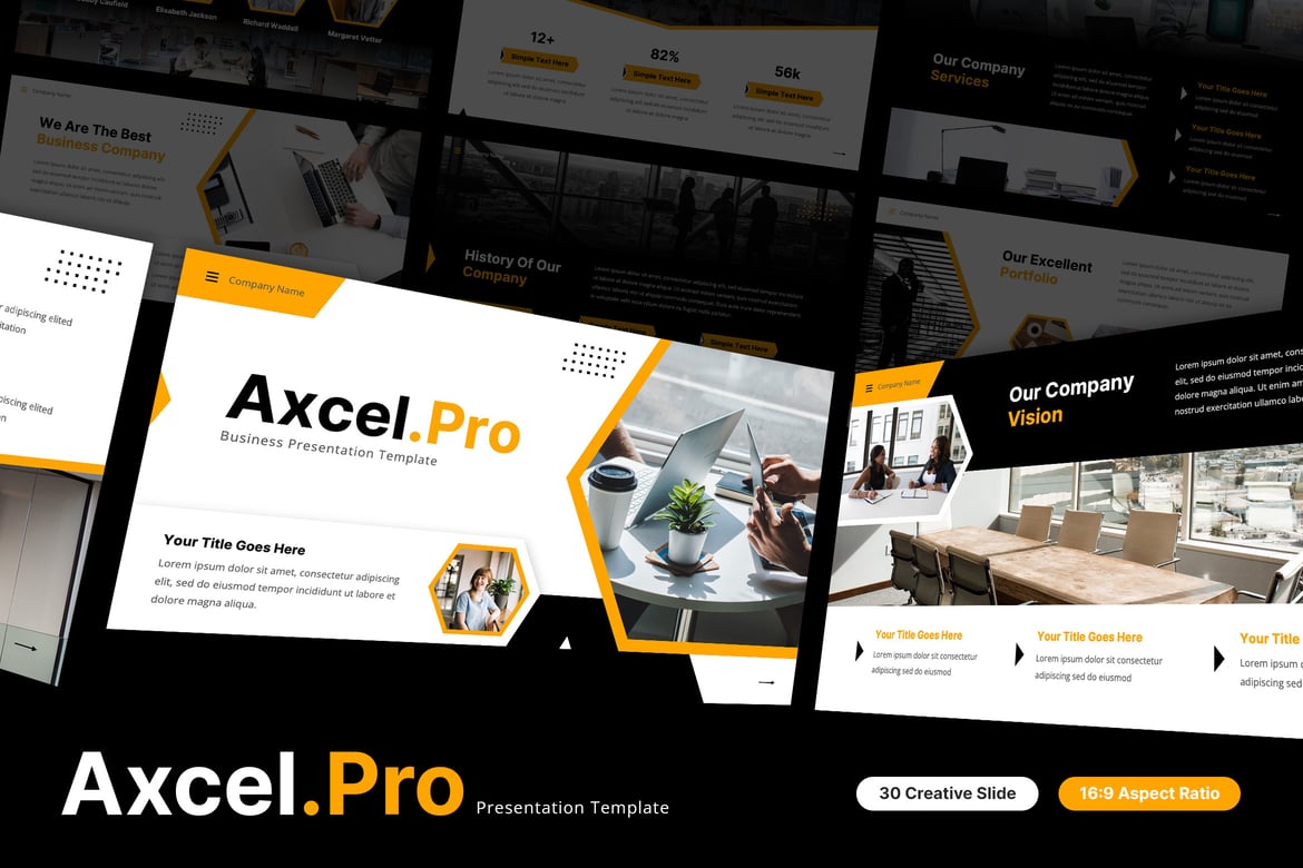 Template PowerPoint Axcel.Pro - Solusi Presentasi Bisnis Modern