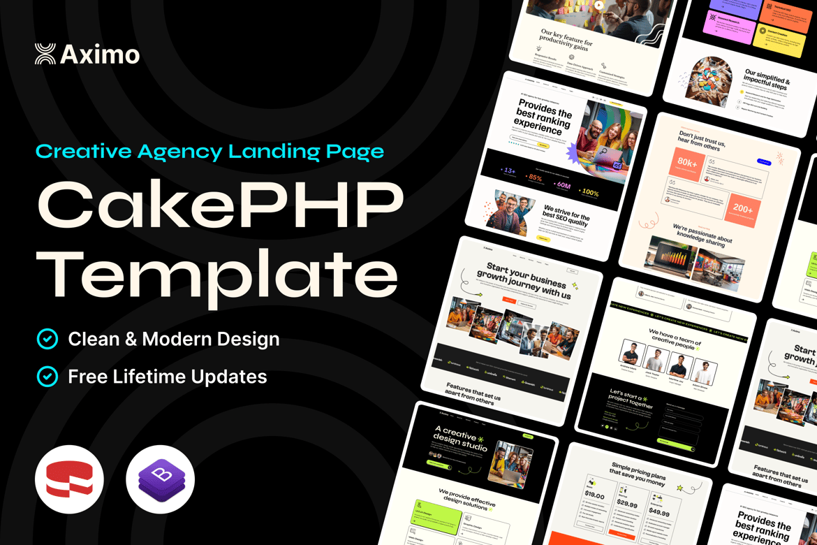 Aximo - Template Website CakePHP untuk Agensi Kreatif