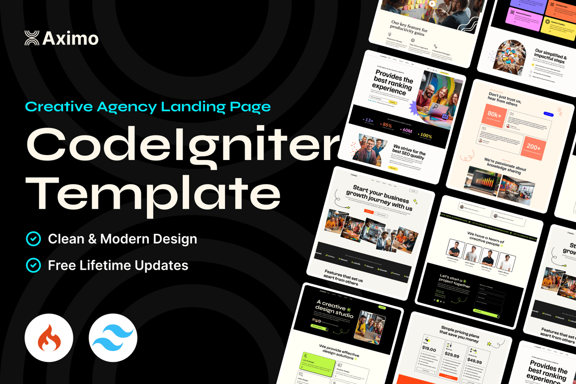 Aximo: Template Website Tailwind CI untuk Agensi Modern